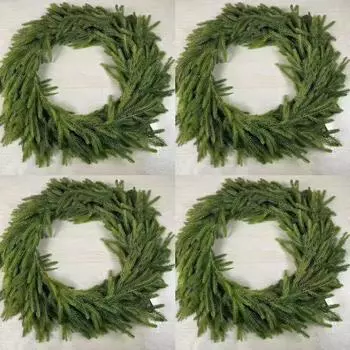 Полоска сосновой иглы Рождественское украшение ПЭ Мягкая резина Сосновая игла Кипарисовый лист Имитация дверного подвеса 150cm