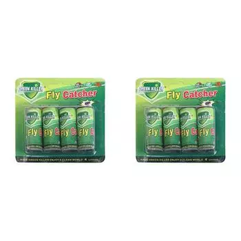 Полоски для мух, прочная клейкая липкая ловушка для фруктовых мух для домашней кухни (зеленый) #F
