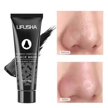 Полоски для носа от черных точек для контроля жирности и глубокого очищения — натуральный экстракт бамбукового угля