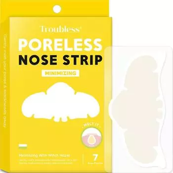 Полоски для носа Troubleless Poreless, уменьшающие поры, 7 упаковок, 1 шт.