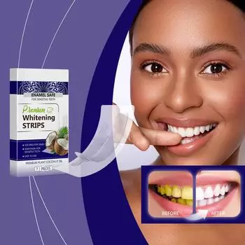 Полоски для отбеливания зубов Глубоко очищают и удаляют желтые зубы, чтобы улучшить яркость зубов Средства для домашнего отбеливания белый