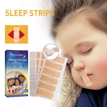 Полоски для сна против храпа, наклейка, нежная лента для коррекции рта, лента для остановки храпа, коррекция ленты B7G3 blue-60pcs