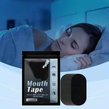 Полоски для сна против храпа способствуют правильному носовому дыханию, предотвращают сухость, останавливают сон, наклейка от храпа .M S5C6 Black-1pcs
