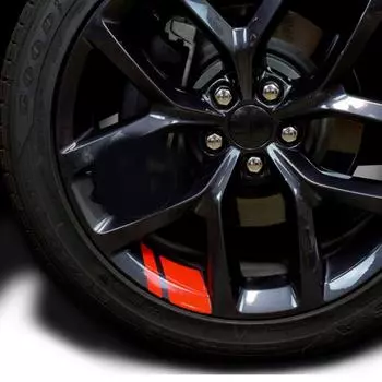 Полоски для стайлинга автомобиля, светоотражающие наклейки и наклейки на колеса мотоцикла для мотокросса, светоотражающая лента для обода красный