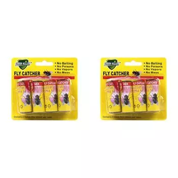 - Полоски от мух, прочная клейкая липкая ловушка для фруктовых мух для домашней кухни (розовый)