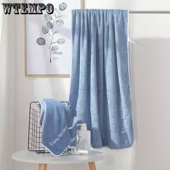 Полотенца 70*140 см, банные полотенца из чистого хлопка, сильное водопоглощение, быстросохнущие бытовые полотенца, приятные для кожи и мягкие 70*140cm синий