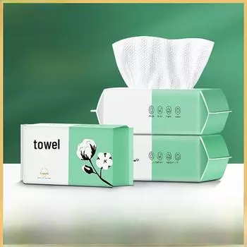 Полотенца для лица из хлопка с жемчужным узором для женщин: Плотная, мягкая, одноразовая салфетка для снятия макияжа и очищения. Individually Packaged