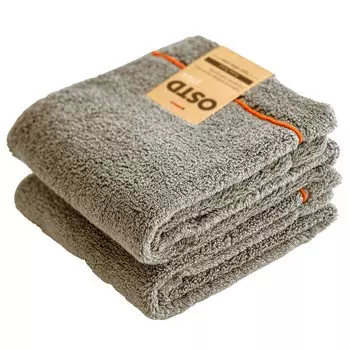 Полотенца для лица OSTD plus fuwafuwa 34 x 80 Премия Хороший Дизайн Доступны в 8 приглушенных хлопковых (Набор 2), Серый, Прибл.. см, Стильный, Победный, Цвета, Пушистый,