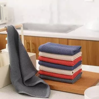 Полотенца для лица Прочные дышащие уникальные кухонные тряпки для чистки вафельная сетка Полотенца для лица Полотенца для посуды Товары для ванной комнаты S кофейный