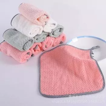 Полотенца для мытья посуды, которые можно повесить, коралловые бархатные салфетки для рук, кухонные полотенца для уборки, не теряют волосы, впитывающая салфетка для мытья посуды, салфетка для уборки Random color/10pcs