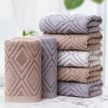 Полотенца для рук, благоприятные для кожи, не выцветающие, хлопковые утолщенные банные полотенца серый