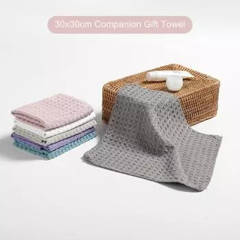 Полотенце 30x30 см, сильное водопоглощение, вафельный дизайн, не линяет, полиэстер-компаньон, подарочное полотенце, товары для дома кофейный