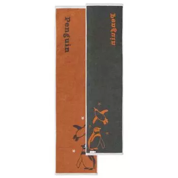 Полотенце amife petit Imabari, тонкое полотенце с животным рисунком, двустороннее спортивное полотенце, глушитель с животными (Пингвин)