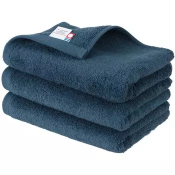 Полотенце Bloom Imabari Leon, набор из 3 полотенец для лица Sun Jokin Cotton (Синее море)