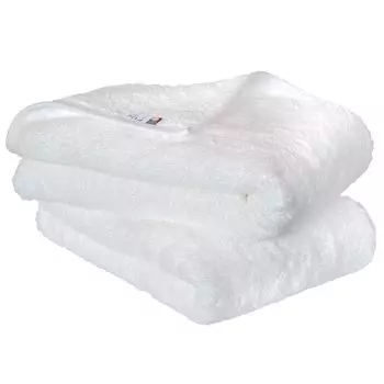 Полотенце Bloom Imabari сертифицированное FUu банное полотенце, набор из 2 полотенец для отеля, сделано из хлопка, мягкое, пушистое, плотное, впитывающее, характеристики, Япония, 100% (белый)