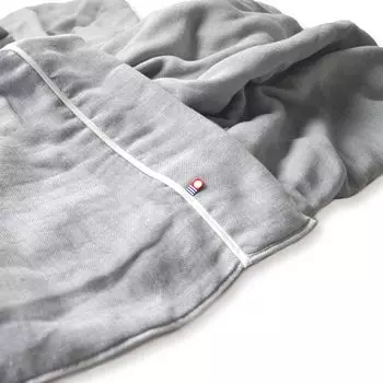 Полотенце Bloom Imabari сертифицированное марлевое одеяло Bilea, полотенце, одеяло, одинарное, 140 см x 190 см, мягкая марлевая ткань, хлопок, сделано в Японии, приблизительно. 5-слойный 100% (Серый)