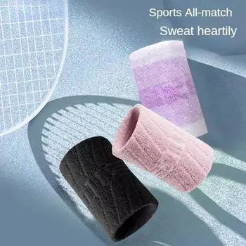 Полотенце-браслет, женское спортивное впитывающее пот спортивное полотенце для бега, бадминтона, вытирающее пот, полотенце на запястье для фитнеса, тенниса, женские ножны для согрева мужчин