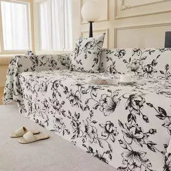 Полотенце-чехол для дивана Нескользящее Универсальное покрывало Four Seasons с полным покрытием Универсальный универсальный чехол для дивана Подушка для дивана Чехлы для дивана Полотенце 180X130