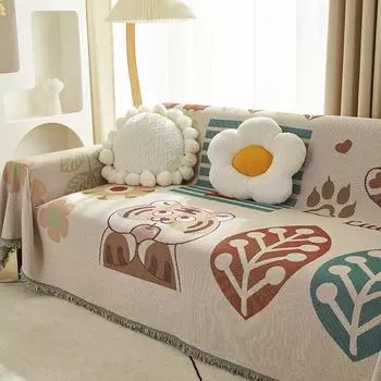 Полотенце-чехол для дивана, универсальные подушки для сидений Four Seasons, универсальный чехол для дивана, синель, современный минималистичный Нескользящий утолщенный чехол для гостиной 180*130cm