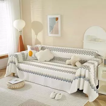 Полотенце для дивана «All-Inclusive» Подушка для дивана в стиле бохо Четыре сезона Универсальный чехол для дивана Нескользящая ткань для чехла на подушку 180*130