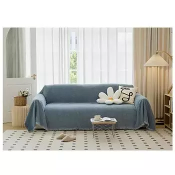 Полотенце для дивана, чехол для дивана в гостиную, прочный, нескользящий, моющийся, дышащий, с кисточками, подушка для украшения дома 130X180