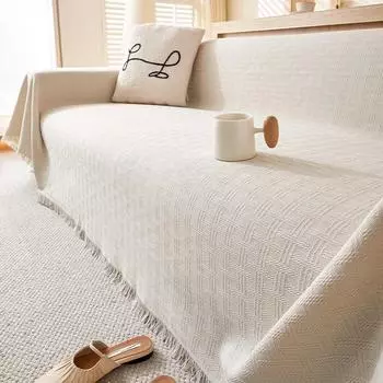 Полотенце для дивана, чехол из хлопка, походное одеяло, подушка для дивана, полотенце, универсальный чехол для дивана Four Seasons, полный комплект 180x130