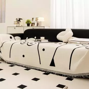 Полотенце для дивана Four Seasons Universal Non-Slip Чехол для дивана из шенилла Подушка Простой современный чехол для дивана в гостиную Ткань 180*130cm