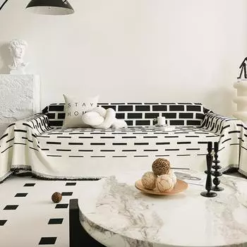 Полотенце для дивана Four Seasons Universal Non-Slip Подушки для сидений Художественный чехол для дивана Ткань для полного покрытия Полотенце 180*130cm