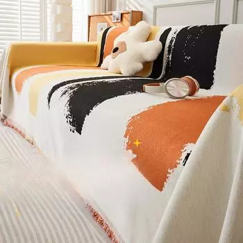 Полотенце для дивана Four Seasons, универсальное покрытие для дивана с защитой от царапин, пылезащитный чехол для диванной подушки, ткань с полным покрытием, полотенце, одеяло 180*130