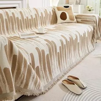 Полотенце для дивана Four Seasons Универсальный нескользящий простой чехол для дивана Тканевое одеяло Все включено Универсальный чехол для дивана с защитой от царапин от кошек 180X180CM