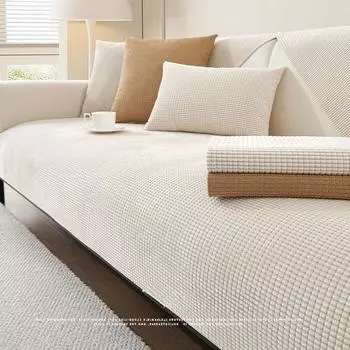 Полотенце для дивана из флиса для гостиной, однотонная подушка для дивана, водоотталкивающая, нескользящая, подлокотник, спинка, коврик для домашнего декора 70x70 A