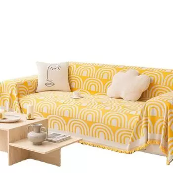 Полотенце для дивана из розового весеннего жаккарда, высококачественный и продвинутый Sense, нескользящий двухсторонний чехол для подушки, простой современный чехол для полотенца 180*130cm