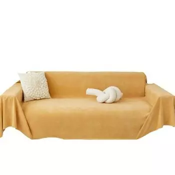 Полотенце для дивана из шенилла, цельный чехол, однотонная подушка для дивана, современная простая нескользящая универсальная ткань для чехла 180*130cm