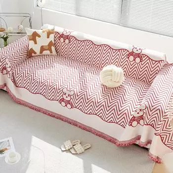 Полотенце для дивана из шенилла Four Seasons Universal Simple Cartoon Fashion Anti Scratching One Piece Leather Sofa Cover Universal Towels 180*130CM