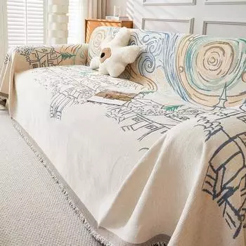 Полотенце для дивана из шенилла Four Seasons Universal All-Inclusive Чехол для дивана, пылезащитный чехол для гостиной, цельный чехол для дивана, тканевое одеяло 180*130cm