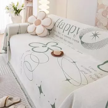 Полотенце для дивана из шенилла Four Seasons Universal All-Inclusive Чехол для дивана, пылезащитный чехол для гостиной, прямой ряд, диван, цельный большой чехол 180*130cm