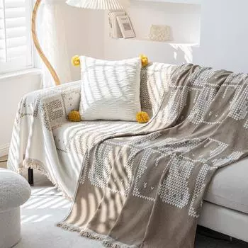 Полотенце для дивана из шенилла Ins Style Four Seasons Universal Anti-Ccratch Cover для прикроватной тумбочки All-inclusive Universal Sofa Cover Blanket 180*130cm