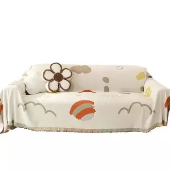 Полотенце для дивана из шенилла, нескользящее, всесезонное, двухстороннее, универсальное, высококачественное покрывало, можно расстилать и накрывать одеялом 180*130cm