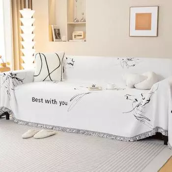 Полотенце для дивана из шенилла, простая новая ткань для чехла для дивана, универсальный чехол для дивана на все времена года, устойчив к царапинам от кошек и пригоден для машинной стирки 180*130cm