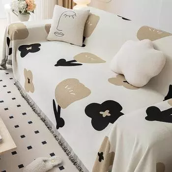 Полотенце для дивана из шенилла с защитой от царапин от кошек, современное, простое, всеобъемлющее, нескользящее, всесезонное, универсальное, пылезащитное покрытие для подушек 180*130cm