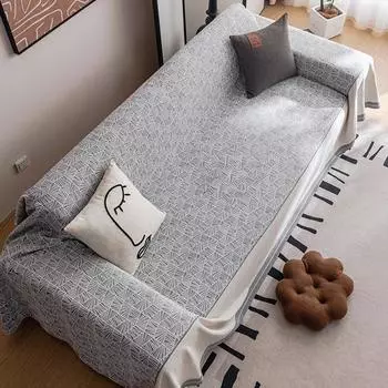 Полотенце для дивана из шенилла, универсальная всесезонная подушка, многоцелевой чехол для дивана в скандинавском стиле Simple Light Luxury Style 180*130cm