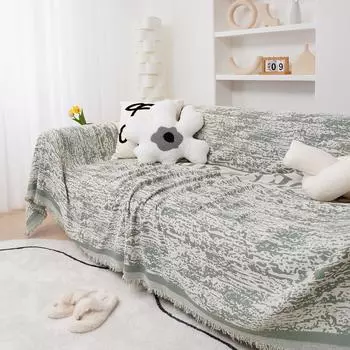 Полотенце для дивана из шенилла, универсальная ткань для чехла на все времена года, персонализированный чехол для дивана с граффити, нескользящее полотенце для дивана 180*130cm