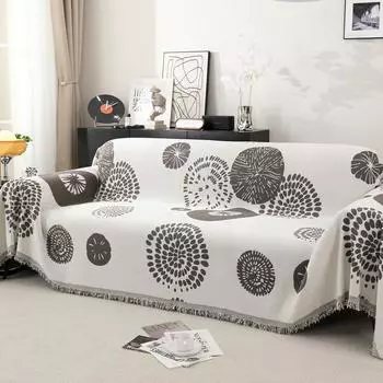 Полотенце для дивана из шенилла, универсальное для всех сезонов, простое покрытие для дивана с защитой от царапин от кошек, чехол для дивана с полным покрытием, пыленепроницаемое одеяло для дивана 180*130cm