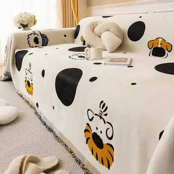 Полотенце для дивана из шенилла, утолщенный чехол для дивана, устойчивый к царапинам, нескользящий, универсальный чехол для дивана 180*130cm