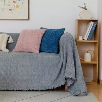 Полотенце для дивана из шерстяной пряжи, зимний утолщенный и теплый чехол для дивана, осеннее и зимнее кожаное одеяло для дивана с защитой от кошачьих царапин 180*130