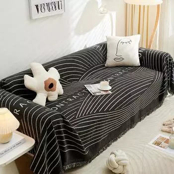 Полотенце для дивана из синели, диван для гостиной, чехол для дивана с защитой от кошек, универсальное цельное пылезащитное покрытие, ткань 180*130cm