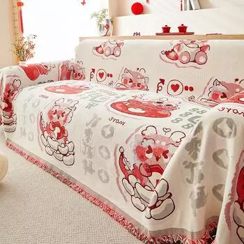 Полотенце для дивана из синели My Lucky Stars, толстое нескользящее универсальное покрытие для дивана, полный комплект, новогодний чехол, тканевая подушка 180*130cm