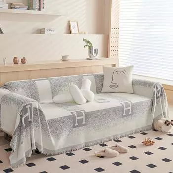 Полотенце для дивана из синели, нескользящее, в скандинавском стиле, простое, современное, универсальное, на четыре сезона, чехол для дивана, одеяло, подушка, полное полотенце 180*130cm