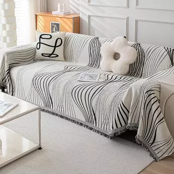 Полотенце для дивана из синели, простое и роскошное, всесезонный универсальный тканевый чехол для дивана с полным покрытием, универсальный чехол 180*130cm