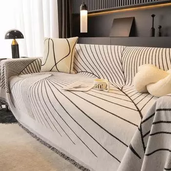 Полотенце для дивана из синели, простой современный чехол для дивана, чехол для дивана, универсальный нескользящий чехол для дивана на четыре сезона, ткань High Sense 180*130cm